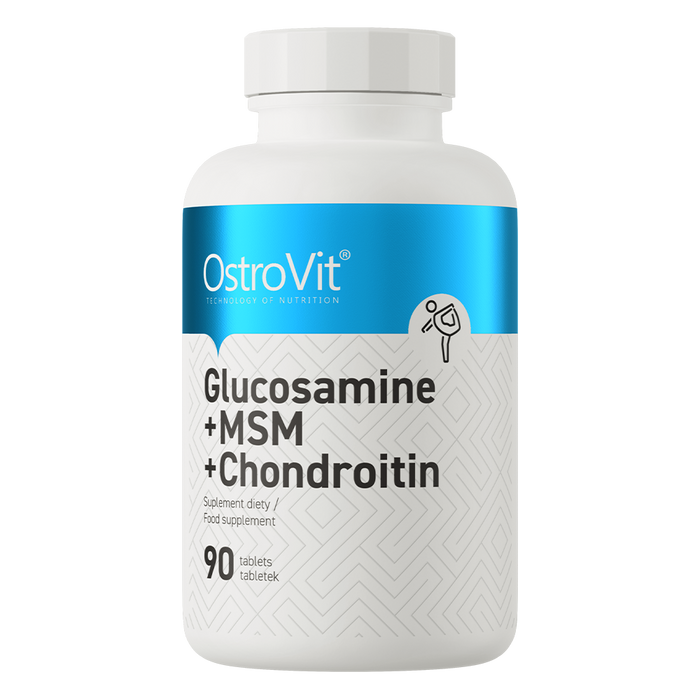 OstroVit Glucosamine + MSM + Chondroitin 90 Tabs - Combinations at MySupplementShop by Ostrovit