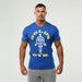Gold's Gym Muscle Joe T-Shirt Royal - T-shirt at MySupplementShop by Gold's Gym