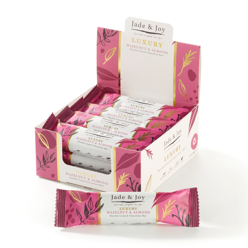 Jade & Joy Luxury 12x50g - Hazelnut and Almond - Blocks & Bars at MySupplementShop by Jade & Joy