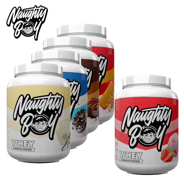 Naughty Boy Whey, Caramel Biscuit, 2010g: Protein supplement for muscle support and recovery. | Premium Protein Supplement Powder at MYSUPPLEMENTSHOP