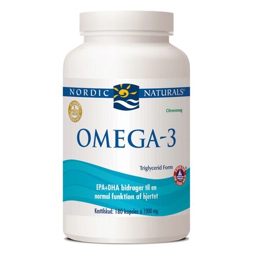 Nordic Naturals (Danish Label) Omega-3 Fiskeolie, 690mg Lemon - 180 softgels
