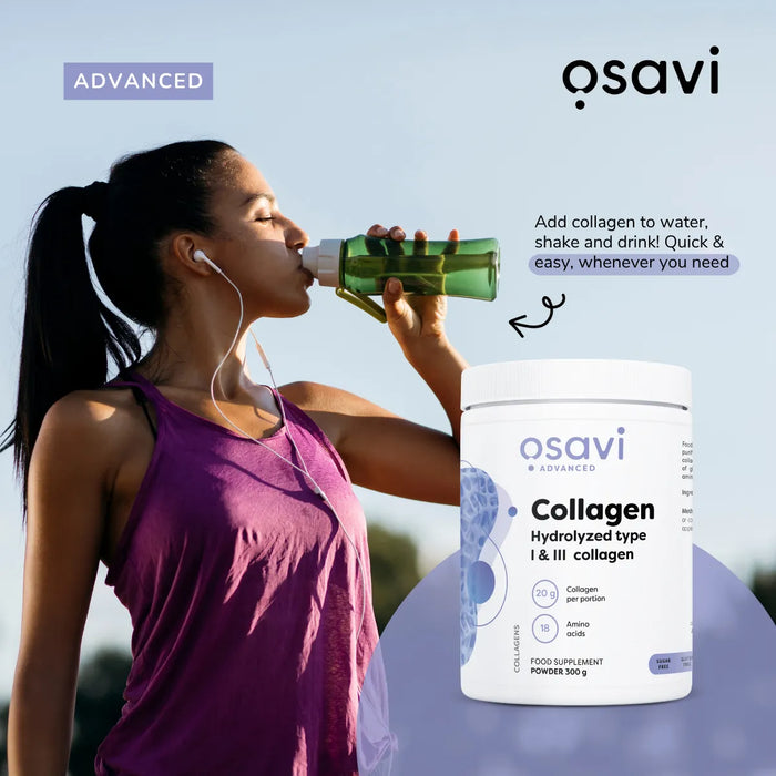 Osavi Collagen Hydrolyzed, Type I & III - 300g