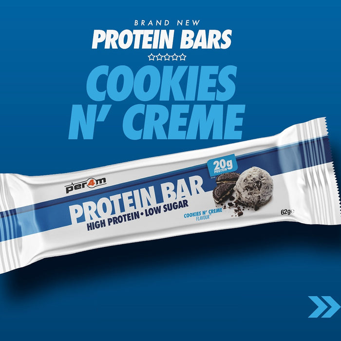 Per4m Protein Bars - 20g Protein, Low Sugar & Indulgent Taste | Ultimate Guilt-Free Snack in 8 Delicious Flavors