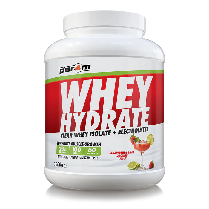 Per4m Whey Hydrate | Clear Whey Isolate Protein Drink with Electrolytes | 23g Protein, Fast Absorption, Fruity Flavour