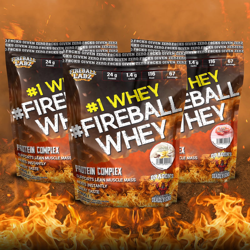 Fireball Labz #1Whey # Whey 2kg Gluttony (Doppelte Schokolade)