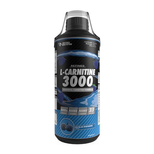 Refined Nutrition L-Carnitine 3000 500ml - Icy Blue Raspberry - Sports Drink at MySupplementShop by Refined Nutrition