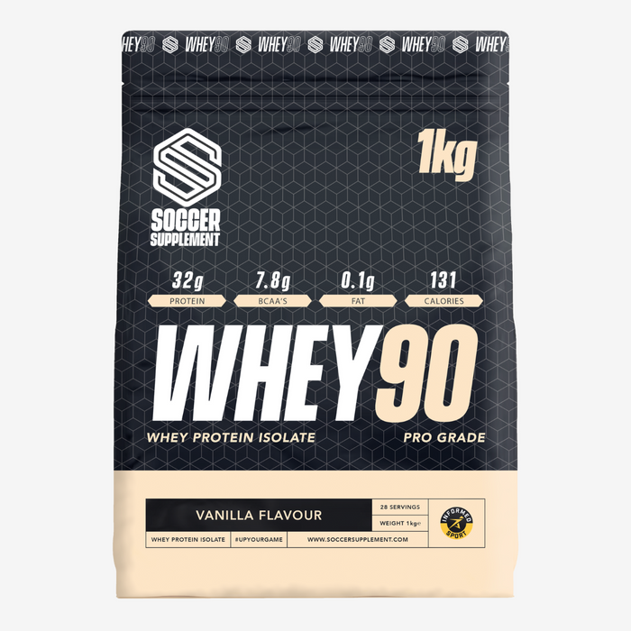 Soccer Supplement Whey 90 Pro Grade Whey Protein Isolate 1kg