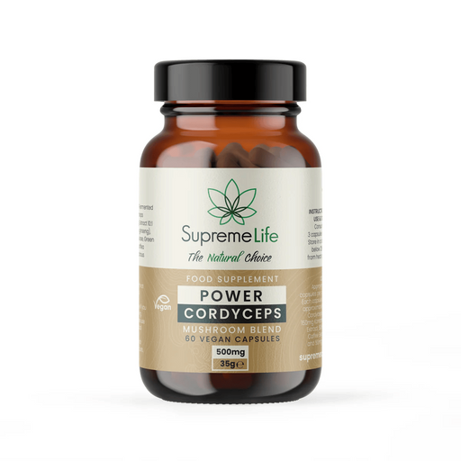 Supreme CBD Cordyceps Vegan Capsules - Power (500mg) 60 Caps