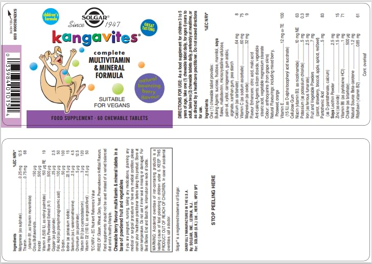 Solgar Kangavites Multivit 20x120 TAB