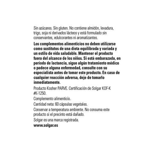 Solgar Resveratrol 100mg 25x60 CAP