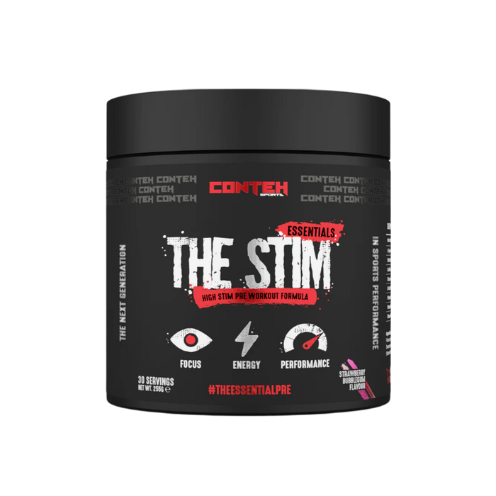 Conteh Sports The Stim Pre-Workout 255g - High-Stimulant Daily Driver for Energy, Focus, and Endurance