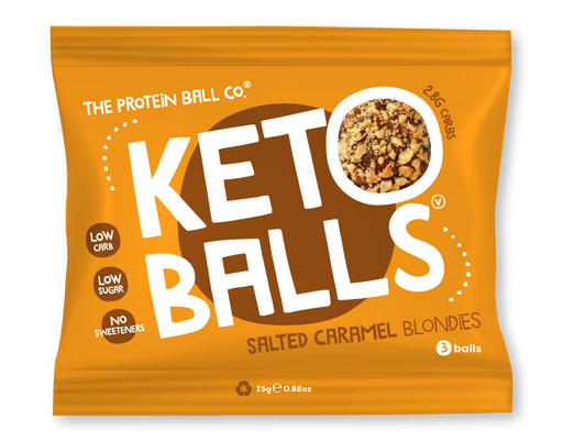 The Protein Ball Co Keto Ball Snack 20x25g - Salted Caramel Blondies - High Protein at MySupplementShop by THE PROTEIN BALL CO