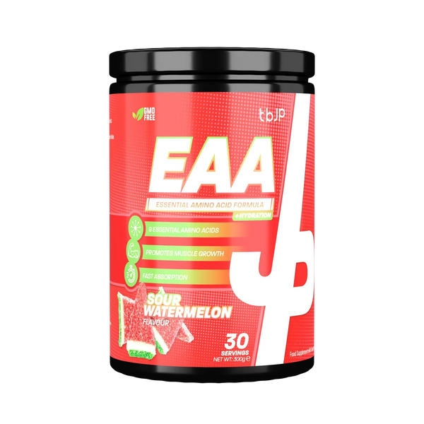 Trained By JP EAA Plus Hydration 300g (30 Servings) - Sour Watermelon - Sports Supplements at MySupplementShop by Trained By JP