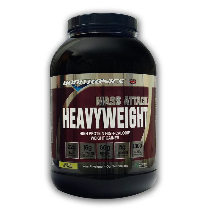 Boditronics Mass Attack Heavyweight 2kg - GingerBread - BCAAs at MySupplementShop by Boditronics