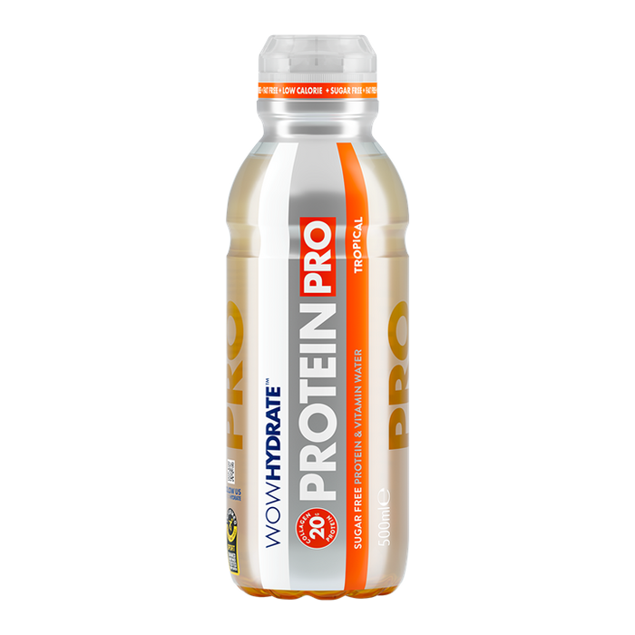 Wow Hydrate Protein Pro 12x500ml - Tropical - Recovery & Hydration Drinks at MySupplementShop by Wow Hydrate