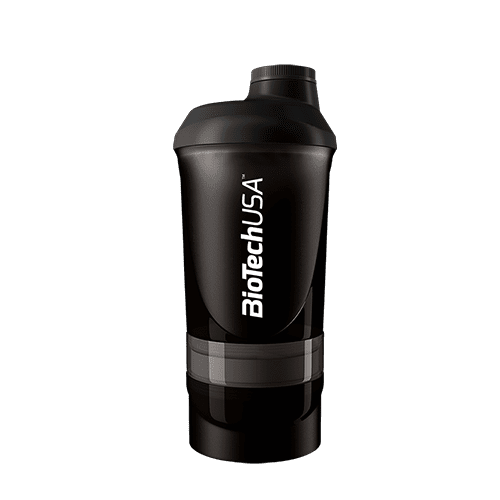 BioTechUSA Accessories Wave+ Shaker, Black Smoke – 300 ml. (+ 150 ml.)