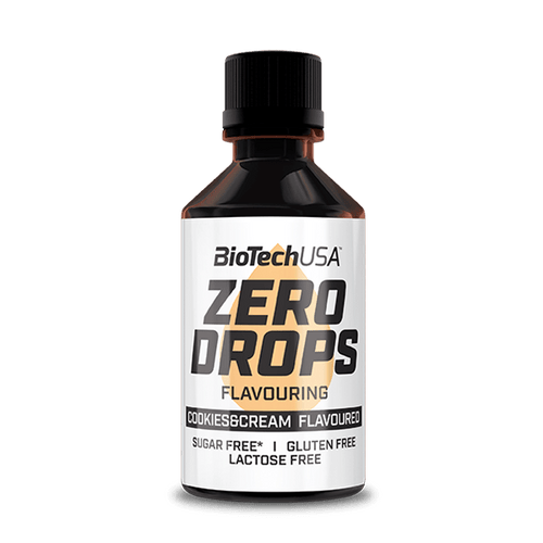 BioTechUSA Zero Drops, Cookies &amp; Cream – 50 ml.