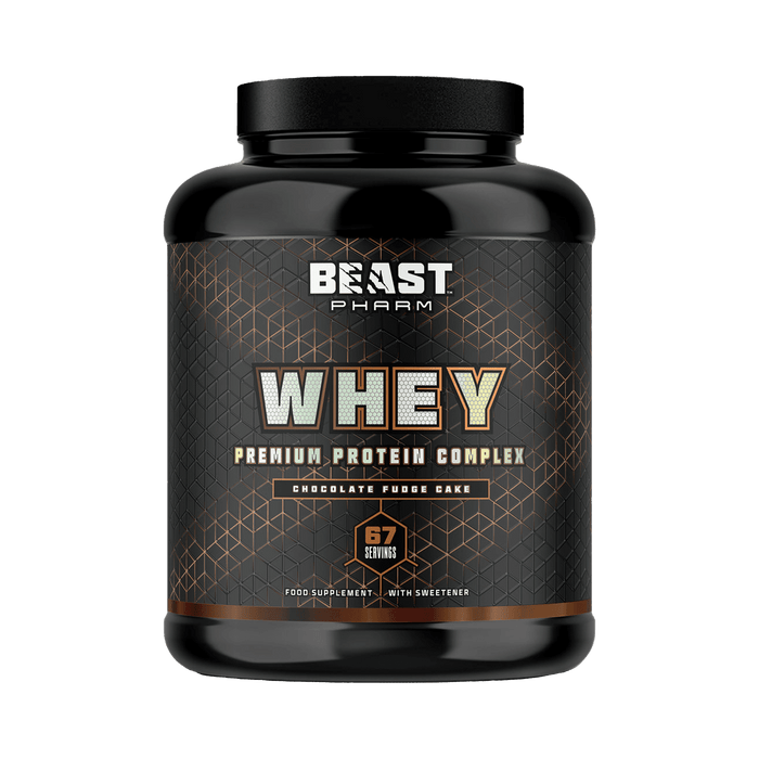 Beast Pharm Whey Protein Powder 2kg | Eddie Hall's Whey - Chocolate Fudge Cake - Protein Supplement Powder at MySupplementShop by Beast Pharm