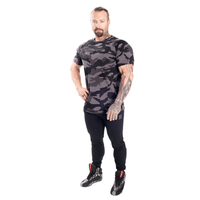 Better Bodies Gym Tapered Tee - Dark Camo