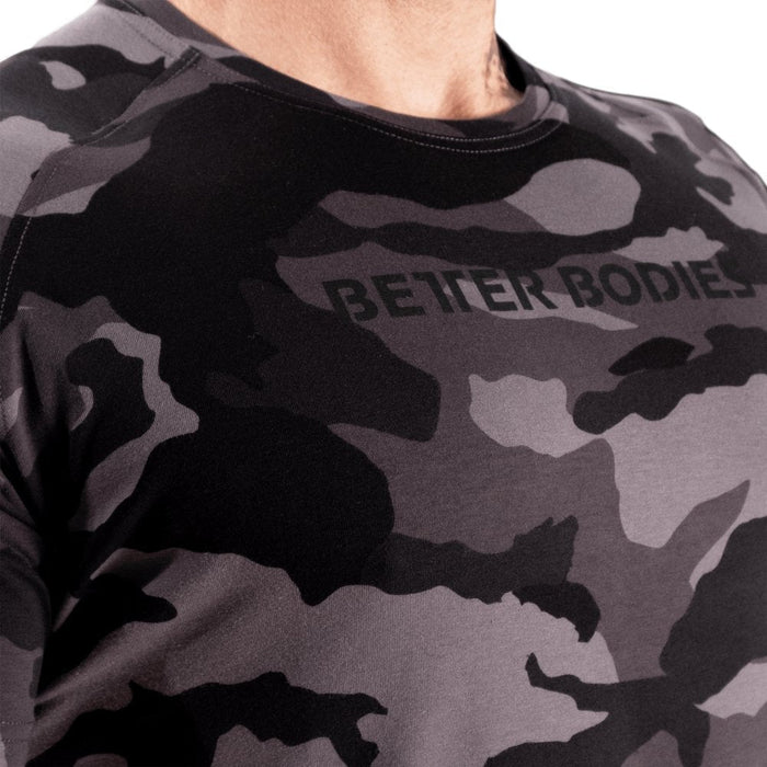 Better Bodies Gym Tapered Tee - Dark Camo