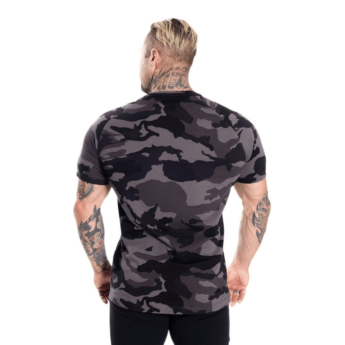 Better Bodies Gym Tapered Tee - Dark Camo - XL - Tapered Tee at MySupplementShop by Better Bodies