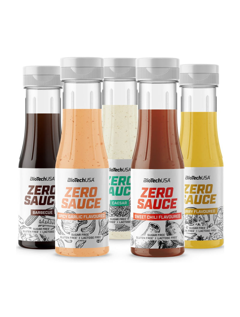 BioTechUSA Zero Sauce, würziger Knoblauch – 350 ml.