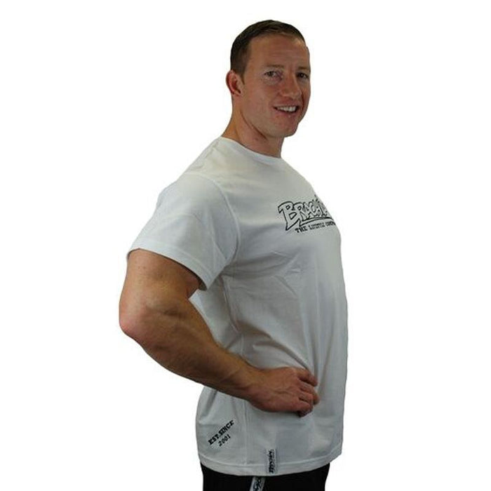 Brachial T-Shirt Gain - White/Black - T-Shirt at MySupplementShop by Brachial The Lifestyle Company