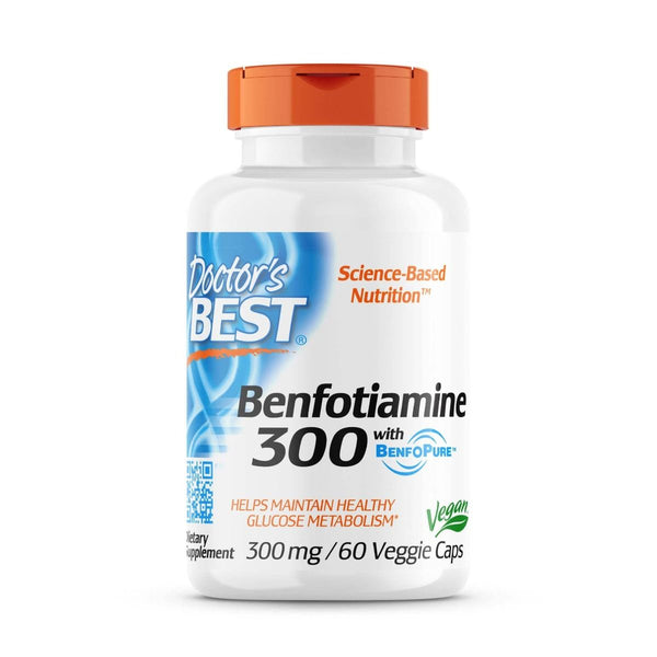 Doctor's Best Benfotiamine with BenfoPure 300 mg 60 Veggie Caps - Special Formula at MySupplementShop by Doctor's Best