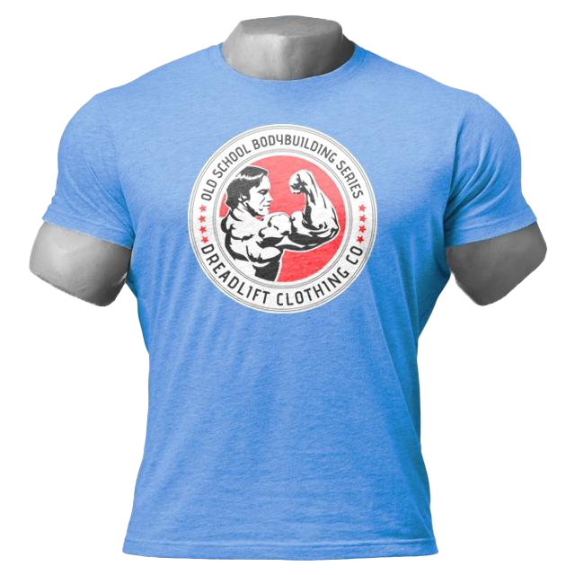 Dreadlift Oldschool Bodybuilding Tee - Sapphire