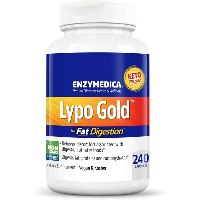 Enzymedica Lypo Gold 240 Capsules Best Value Nutritional Supplement at MYSUPPLEMENTSHOP.co.uk