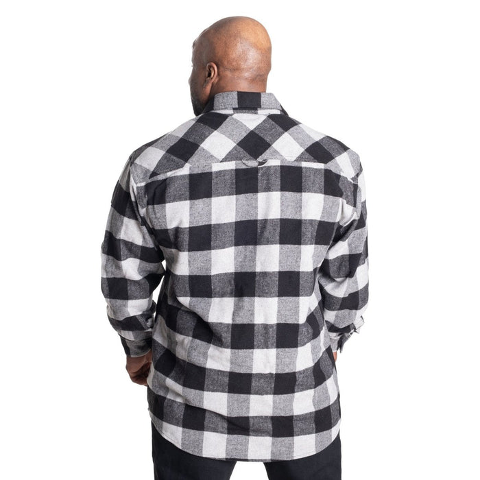GASP Heavy Flannel Shirt - Grey/Black