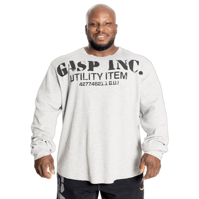 GASP Thermal Gym Sweater - Greymelange