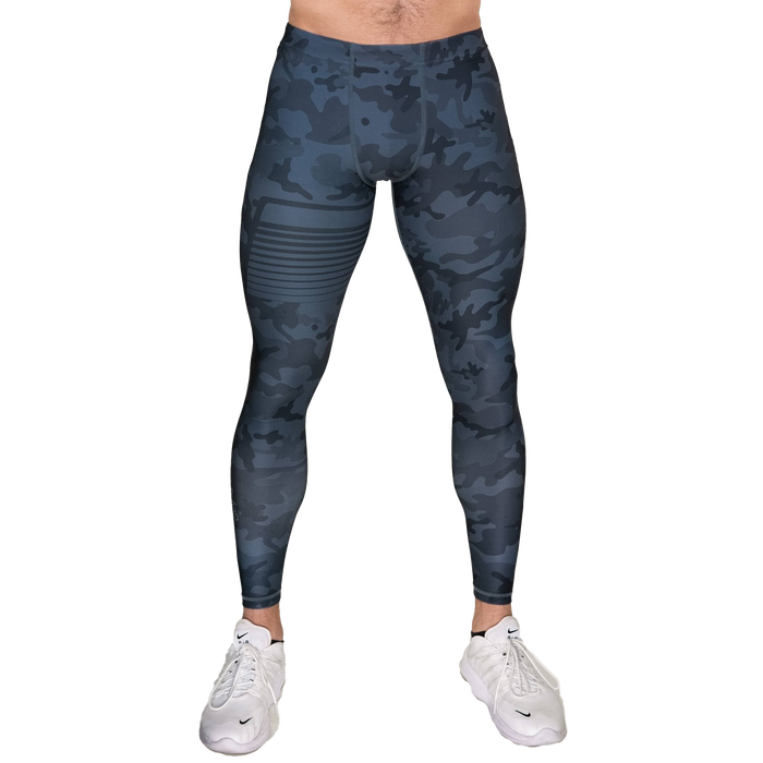 Gavelo Sniper Blue Camo Compression Pants