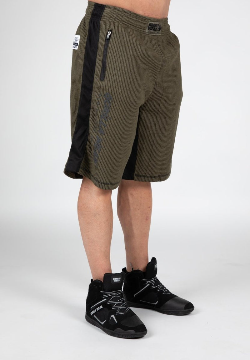 Gorilla Wear Augustine Old School Shorts - Army Green