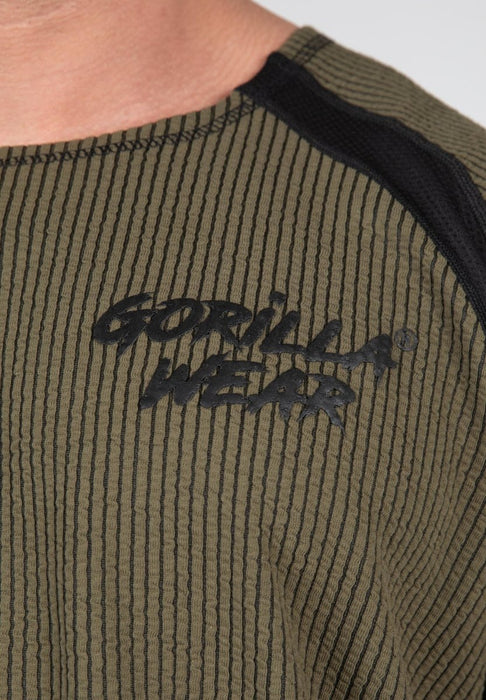 Gorilla Wear Augustine Old School Work Out Top - Army Green