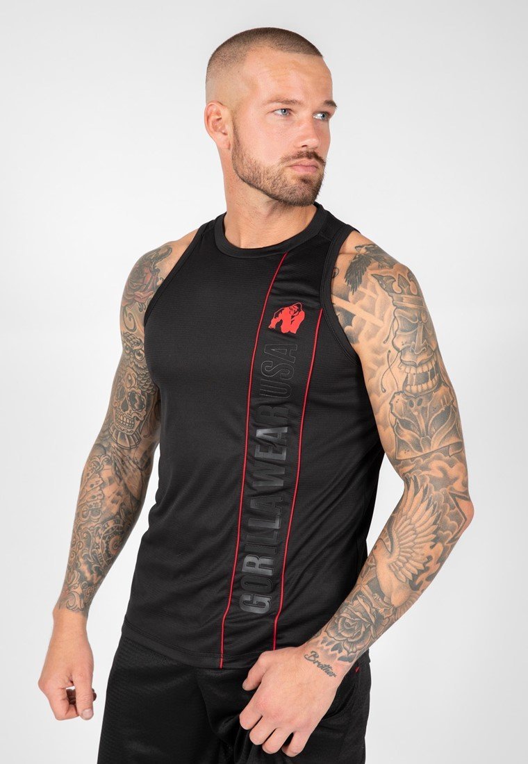 Gorilla Wear Branson Tank Top Black/Red