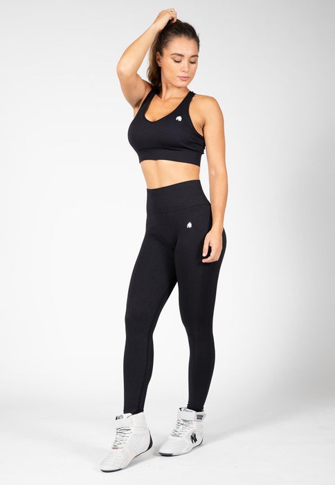 Gorilla Wear Hilton Seamless Sports Bra - Black