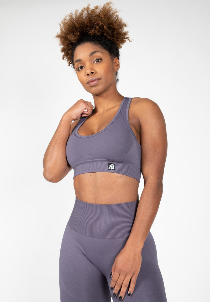 Gorilla Wear Yava Seamless Sports Bra - Grey