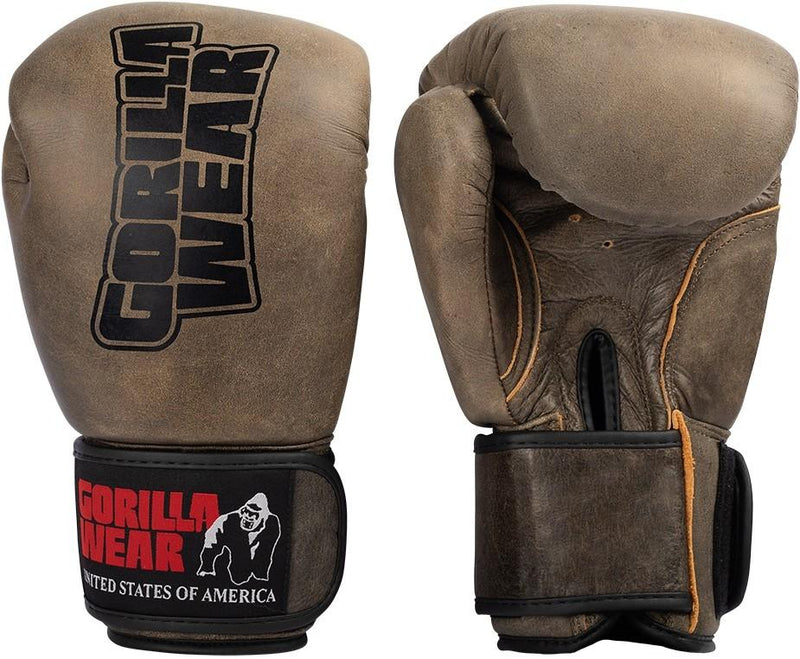 Gorilla Wear Yeso Boxing Gloves - Vintage Brown
