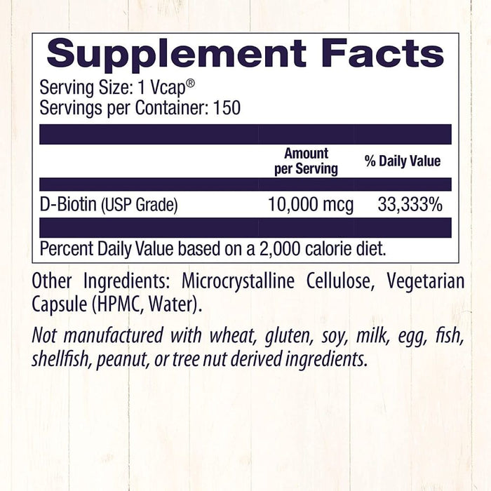 Healthy Origins Biotin 10,000mcg 150 Veggie Capsules | Premium Supplements at MYSUPPLEMENTSHOP