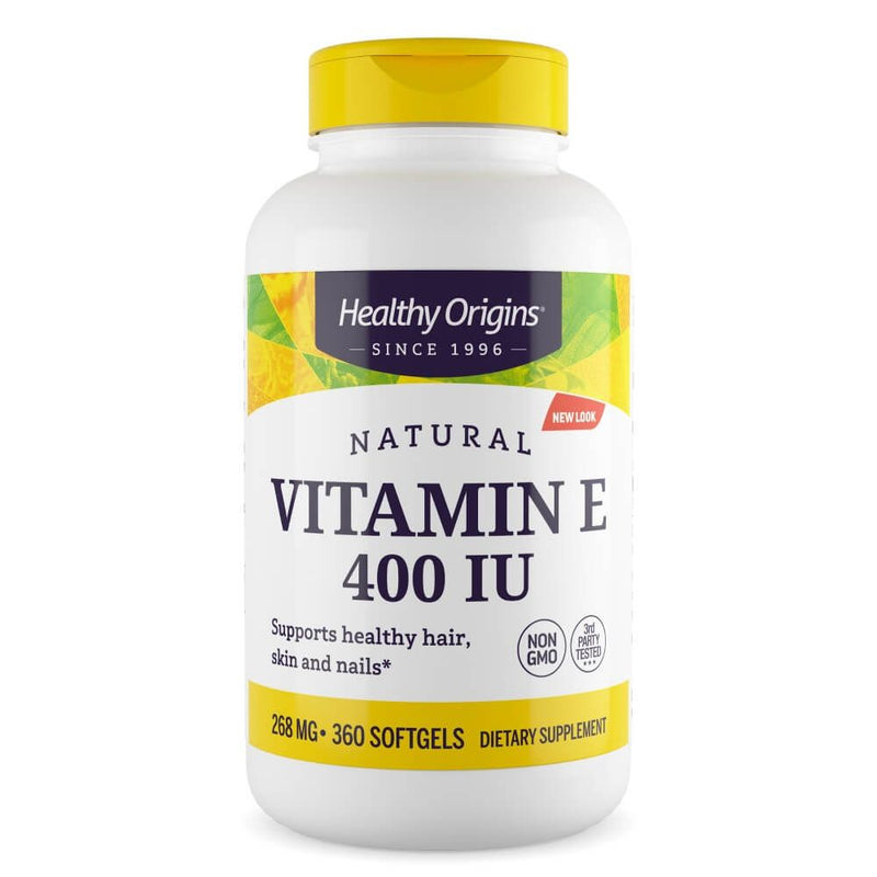 Healthy Origins Vitamin E 400iu 360 Softgels | Premium Supplements at MYSUPPLEMENTSHOP