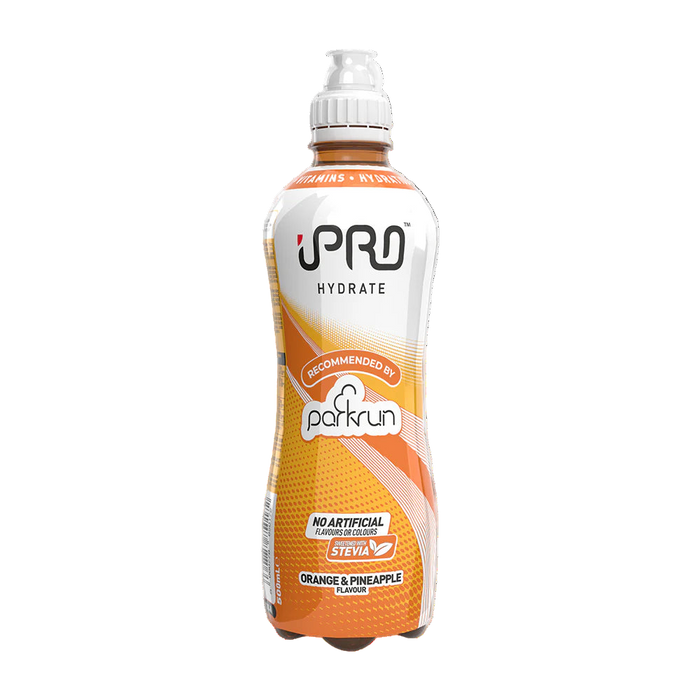 UPRO Hydrate bottle with parkrun logo on a white background