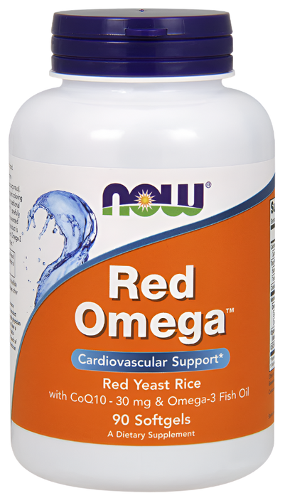 NOW Foods Red Omega (Red Yeast Rice) - 90 softgels