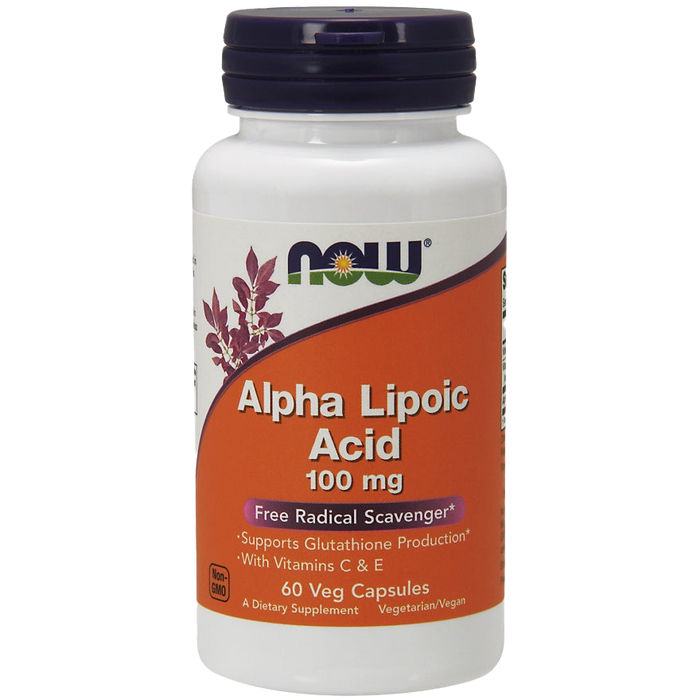 NOW Foods Alpha Lipoic Acid with Vitamins C & E, 100mg - 60 vcaps