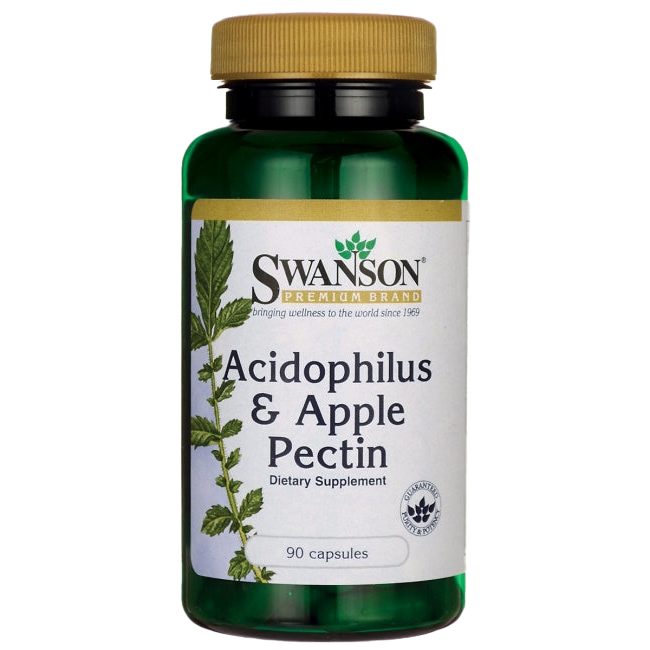 Swanson Acidophilus & Apple Pectin - 90 caps