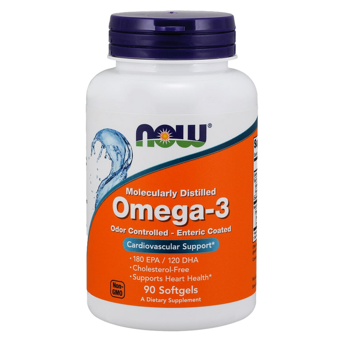 NOW Foods Omega-3 Enteric Coated - 90 softgels