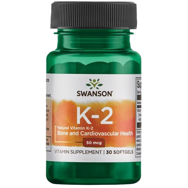 Swanson Vitamin K-2 - Natural, 50mcg - 30 softgels