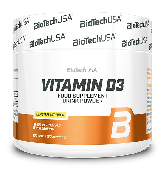 BioTechUSA Vitamin D3 Lemon 150g at the cheapest price at MYSUPPLEMENTSHOP.co.uk