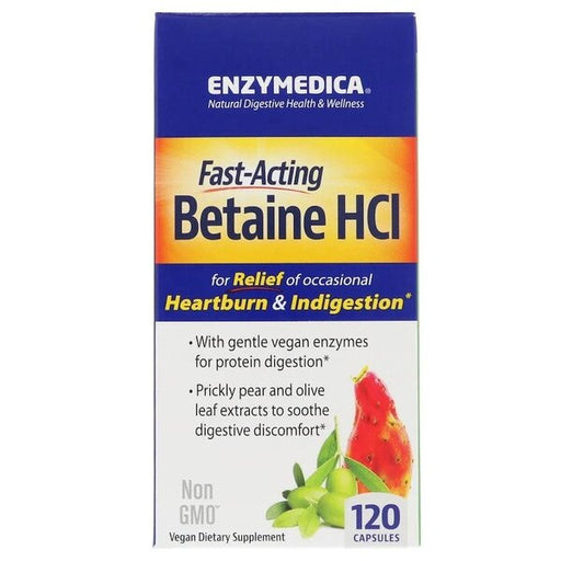 Enzymedica Betaine HCl - 120 caps Best Value Nutritional Supplement at MYSUPPLEMENTSHOP.co.uk