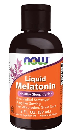 NOW Foods Liquid Melatonin - 59 ml. - Default Title - Health and Wellbeing at MySupplementShop by NOW Foods